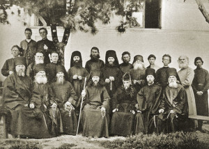 Игумен Никандр с братией Балаклавского монастыря