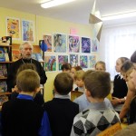 Беседа отца Алексия Серова со школьниками