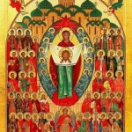 Икона собор святых покровителей воинства Российского.