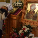 Поклонение мощам в праздник Иконы Божией Матери "Знамение"